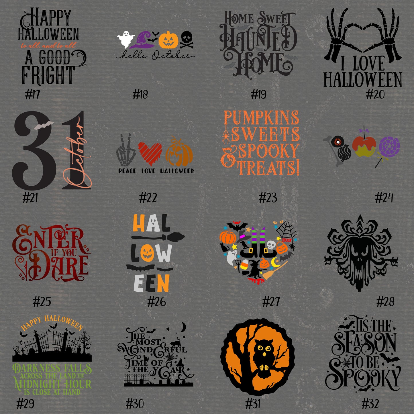 HALLOWEEN #81-96 | Vinyl Decals