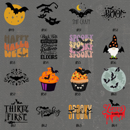HALLOWEEN #17-32 | Vinyl Decals