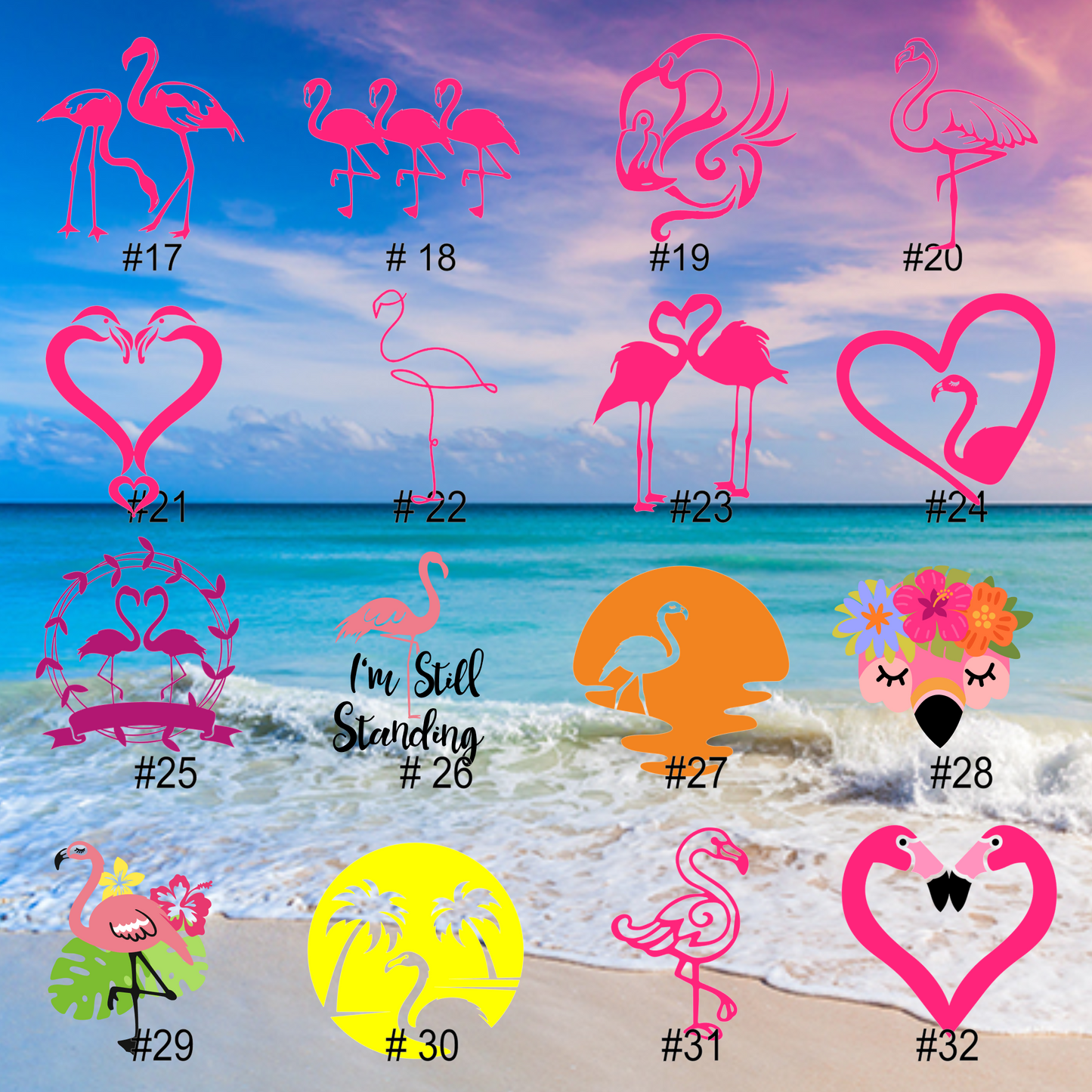FLAMINGOS #33-48 | Vinyl Decals