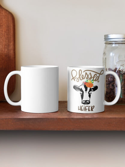 BLESSED HEIFER - coffee or latte mug