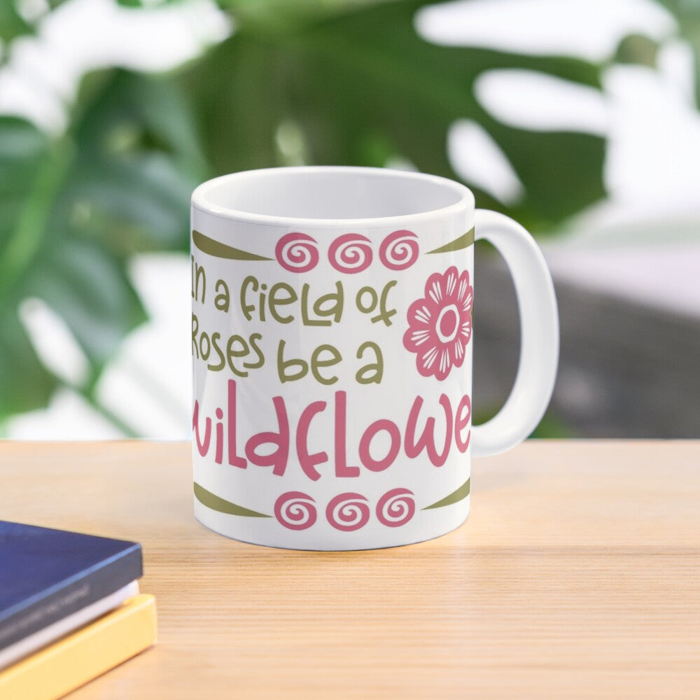 BE WILDFLOWERS - coffee or latte mug