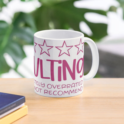 ADULTING one star - coffee or latte mug